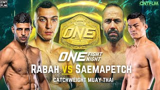 Mohamed Younes Rabah vs Saemapetch ONE Fight Night 17  4K [upl. by Hukill]