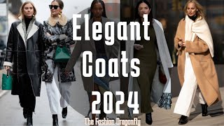 ELEGANT COATS 2024 TRENDS FOR FALLAUTUMNWINTER TOP COAT TRENDS [upl. by Ceil]