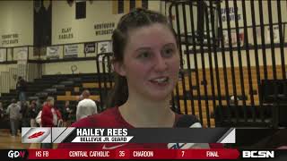 Rees Leads Bellevue to Win at Perrysburg in Girls Basketball Season Opener [upl. by Pedrick]