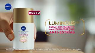 NiveaMexico Nuevo NIVEA Luminous630 Tratamiento Avanzado AntiEstrías [upl. by Glinys]