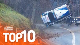 Top 10 Dramatic WRC Rallye MonteCarlo Moments [upl. by Ifar]