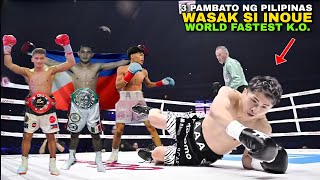 Ang PagBAGSAK ni NAOYA INOUE sa Kamay ng 3 PINOY Wasak ang MONSTER [upl. by Bradley]