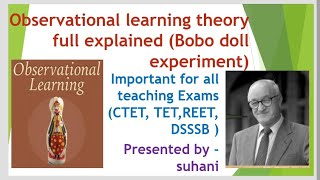 observational learning theory Bandura learning theory full Explained [upl. by Julide]