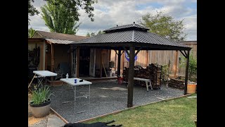 Building a Large Metal Gazebo Time Lapse [upl. by Amlas]