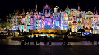 Tokyo Disneyland Its a Small World Facade at Night [upl. by Nnylarat]