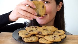 ASMR Eating Sounds Homemade Choc Chip Cookies Whispered [upl. by Danette4]