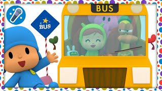 🎤 WHEELS ON THE BUS  Karaoke amp Nursery Rhymes amp Baby Songs  Pocoyo [upl. by Kaz195]