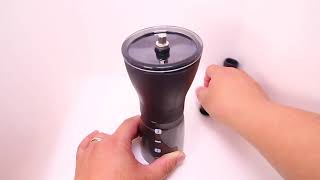 HARIO 輕巧手搖磨豆機 MSS1DTB 陶瓷刀盤 Ceramic Coffee Mill MiniSlim 操作使用示範教學｜手搖磨豆機推薦 [upl. by Bud446]