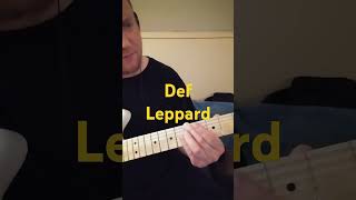 Def Leppard  quotBringing on The Heartbreakquot chorus cover riff [upl. by Hairim]