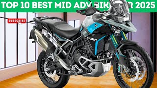 Top 10 Best Middleweight Adventure Motorcycles For 2025 [upl. by Attiuqihc837]