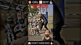 Watch till the boy 😱🔥💪🏼 bikergirl bikestunt motovlog shortsstant shortvideos viralvideos [upl. by Abott]