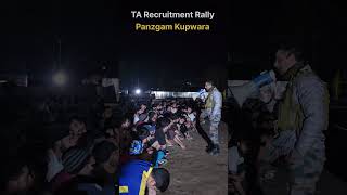 🔥 TA Army Recruitment Rally at Panzgam Kupwara 🇮🇳 motivationalvideo shorts attitude 💪 [upl. by Nawtna683]