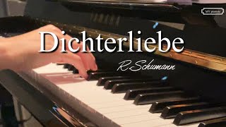 Dichterliebe Op48 Karaoke Complete With Lyrics for high voice RSchumann [upl. by Claudetta]