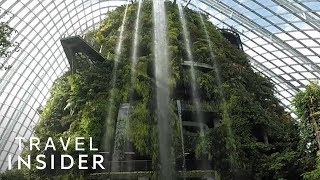 Cloud Forest Houses World’s Tallest Indoor Waterfall  Gardens By The Bay Singapore [upl. by Aihsele196]