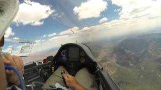 Glider Flying 750km Triangle With Surprise Ending [upl. by Marcelo]