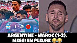 ARGENTINE  MAROC 12 MESSI EN PLEURE 😂😂😂😂😂😂😂 JO2024 [upl. by Gambrell644]