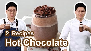 Two Hot Chocolate Recipes  From a barista and a pastry chef [upl. by Nirehs212]