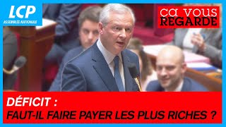 Déficit  fautil faire payer les plus riches   Ça vous regarde 26032024 [upl. by Ayadahs]