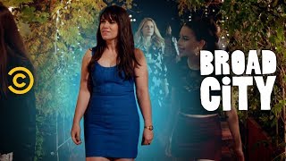 Behind the Scenes All About Abbi’s Famous Blue Dress  Broad City [upl. by Lecrad]