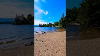 Loch Lochy beach Scotland thegreatglenway hiking scotland [upl. by Arodnap]