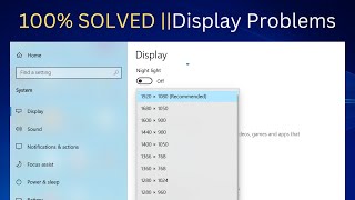 ✅100 SOLVED  Screen Resolution Problem Windows 10  Easy Methods [upl. by Ahtimat]