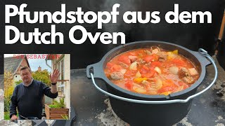 Pfundstopf aus dem Dutch Oven  Der Sebastian 01 recipe [upl. by Ahset]