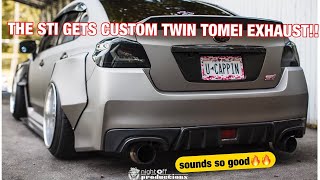 THE STi GETS A DUAL TOMEI SOUNDS SO GOOD🔥🔥 [upl. by Clementi]