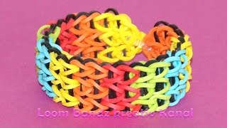 Loom Bandz Armband knüpfen Anleitung deutsch [upl. by Ecart]