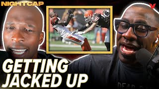 Shannon Sharpe amp Chad Johnson remember the biggest hit they ever took in the NFL  Nightcap [upl. by Analart]