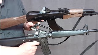 풀메탈 AK화약총 M16 화약총도 있네요 Metal AK47 Type Cap Gun amp M16 Type Cap Gun from Spanish GONHER [upl. by Eissert72]