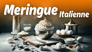 Recette Meringue ITALIENNE  Niveau CAP Pâtissier [upl. by Bordie]