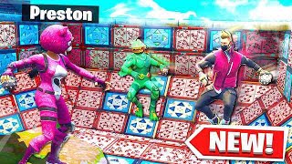 FORTNITE NEW 1v1v1v1 DEATH BALL KING of THE HILL Spiky Stadium Battle Royale [upl. by Adianes]