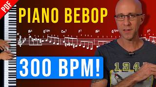 Learn How to Play Fast Piano Bebop Lines Stepbystep Guide Jazz Piano Exercise [upl. by Kala]