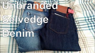 Unbranded Denim UB101 Skinny Selvedge Raw Indigo Review and Comparison [upl. by Rosella381]