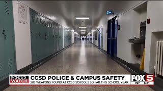 Nearly 300 weapons confiscated from Clark County school campuses in recent school year [upl. by Scholem]