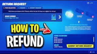 HOW TO REFUND A VBUCK PURCHASE IN FORTNITE Also where I have been [upl. by Jarred624]