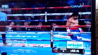 manny pacquiao vs brandon bambam rios round 1 to 3 [upl. by Antoinette510]