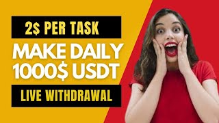 4 Per Task  USDT Order Grabbing Site 2024  USDT Earning Project  Trx Mining Site 2024 [upl. by Fogg]