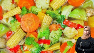 Vegetable ChopSuey  Restaurant Style Perfect Chop Suey Recipe [upl. by Annaeg231]