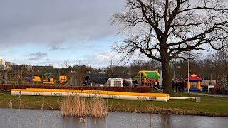 Nieuwjaarsduik Watertorenpark Hengelo 1 Januari 2024 [upl. by Chladek]