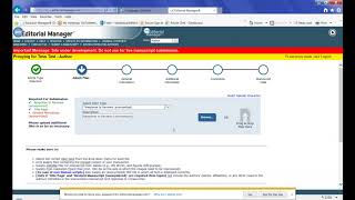 Authors Revised Manuscript Submission Editorial Manager [upl. by Kirat218]