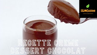 SampMCuisine  RECETTE DE CREME DESSERT AU CHOCOLAT  وصفة كريمة حلوى الشوكولاتة [upl. by Anoerb]