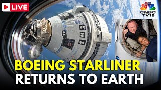 LIVE Boeing Starliner Returns to Earth Without Astronauts  Sunita Williams  NASA LIVE  N18G [upl. by Enirahtac905]