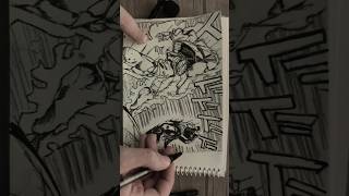 Drawing Jojos Bizarre Adventure  Jotaro vs Dio Fight 💥🤯 ASMR jojo jotaro dio drawing [upl. by Eziechiele]