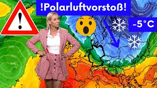 Polarluftvorstoß Auf Sommer folgt Winter GFS packt die Kälte aus Frische Temperaturen garantiert [upl. by Aicnom]