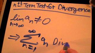 nth Term Test for Divergence [upl. by Jenn]