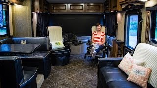 RV Quick Tip  How to Swivel RV Captains Chairs [upl. by Aicirtac]