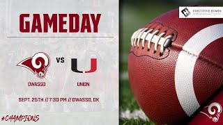 Owasso Football vs Union [upl. by Kumler]