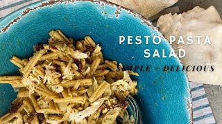 Pesto Pasta Salad  Simple  Delicious [upl. by Brandais]