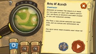 Kingdom Rush  Ruins of Acaroth Bonus Level Campaign HardVeteran Difficulty Walkthrough [upl. by Brozak628]